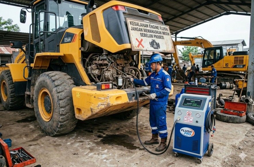 Tidak Memanaskan Mesin Sebelum melakukan Proses